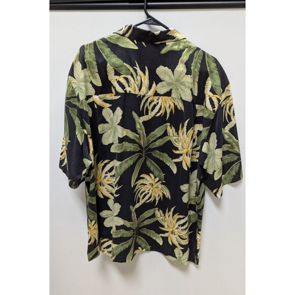 Bermuda Bay Black Hawaiian Button-Down Shirt - Picture 2 of 2